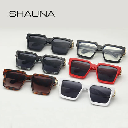 SHAUNA Retro Quadrat Sonnenbrille Frauen Ins Beliebte Sonnenbrille Männer UV400