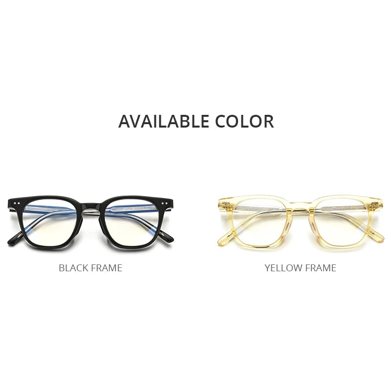 HEPIDEM Acetate Glasses Men Oversize Transparent Square Eyeglasses Frame Women Optical Spectacles  Eyewear LUTTO