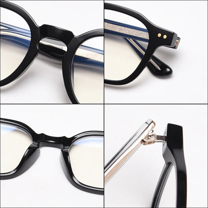 Kachawoo acetate square glasses frame men transparent grey optical eyeglasses for women clear lens TR90 high quality Korean