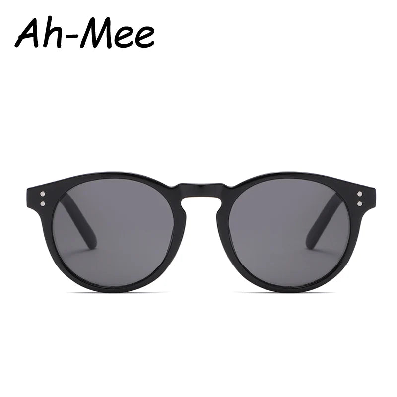 Cycling Small Round Sunglasses Women Men Classical Retro Brand Designer Outdoor Driving Green Black Acetate Rivet Sun Glasses