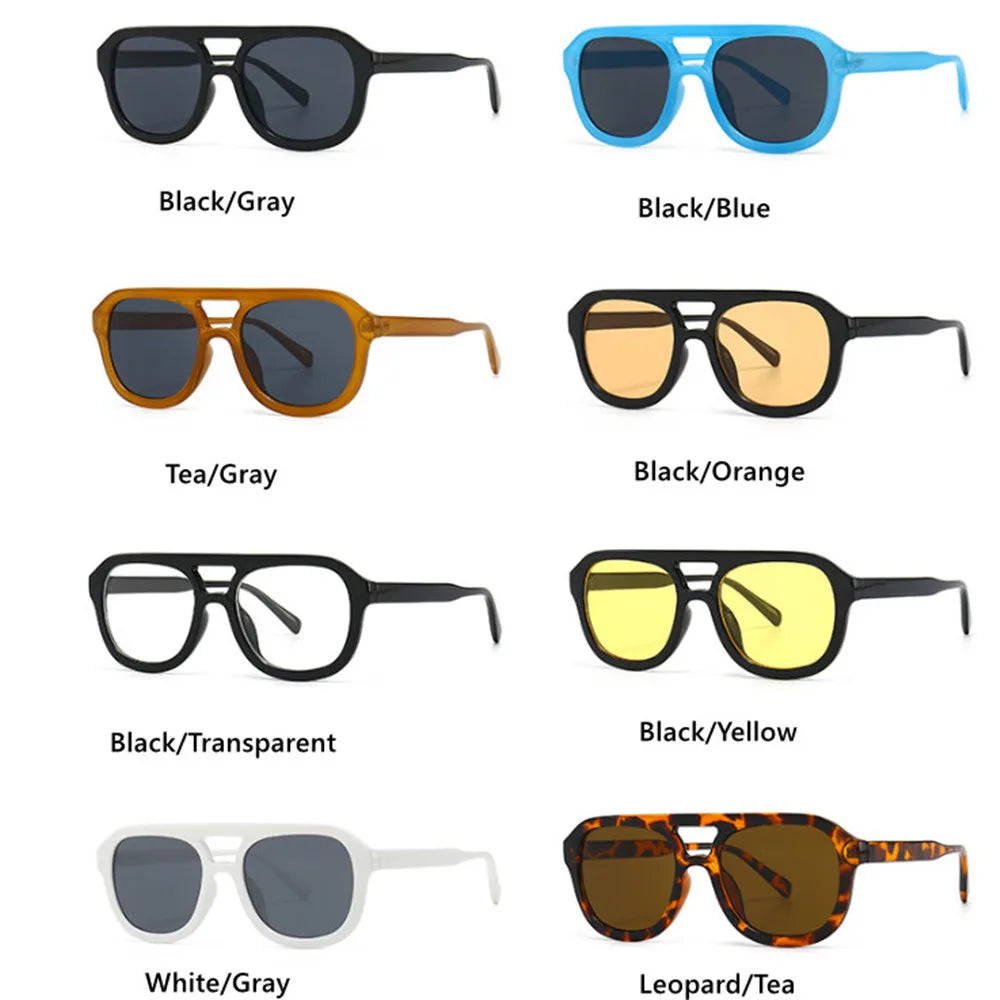 2022 New Retro Modern Square Sunglasses For Women Men Vintage Designer Sun Glasses Fashion Ladies Trending Shades UV400 Eyewear