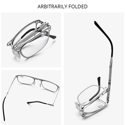 FONEX Folding Reading Glasses Men Women Foldable Presbyopia Reader Diopter glasses Screwless Eyewear