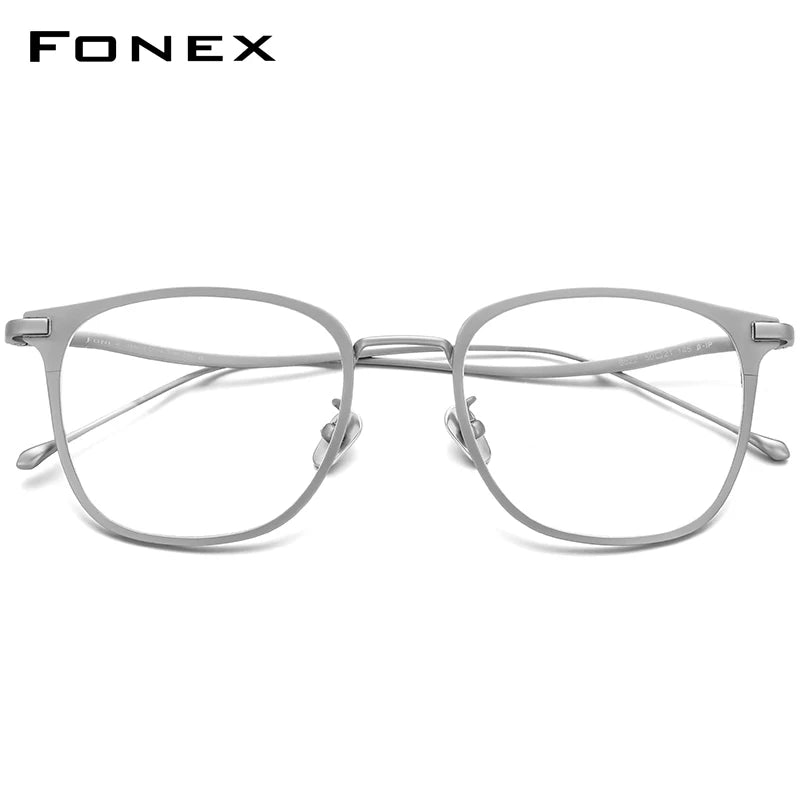 FONEX Pure Titanium Glasses Frame Men Square Eyeglass Frame Women 2020 New Ultralight Eyewear 8522