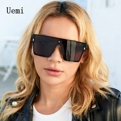 Nouvelles lunettes de soleil carrées tendance pour femmes et hommes, monture surdimensionnée avec D, marque de luxe, designeur 2021, lunettes de soleil UV400 en gros