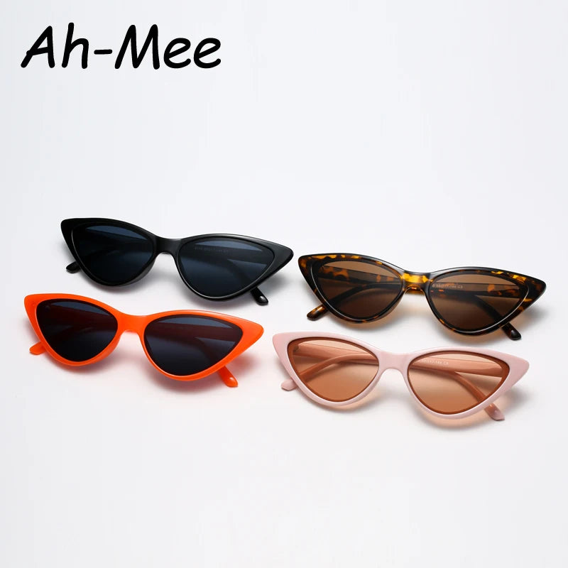 Small Cat Eye Sunglasses Women Vintage Brand Designer Black Cateye Sun Glasses Ladies Shades Traveling Style UV400