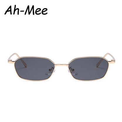 Fashion Retro Square Sunglasses Women‘s Sun Glasses Lady Small Steampunk Metal Eyeglasses Vintage Gradient UV400