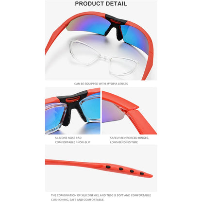 HONILLESI TR90 Polarized Sports Men Sunglasses Sun Glasses 2019 Fishing Driving Myopia Optical Goggles Shades 5 Lens 3202