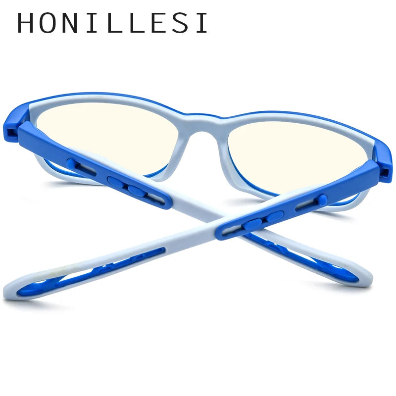 HONILLESI Lunettes anti-lumière bleue pour enfants, garçons et filles, 2021, protection UV contre les rayons bleus, lunettes d'ordinateur AB04