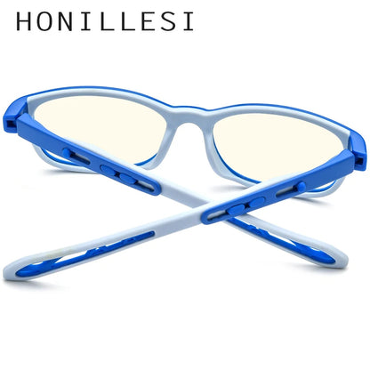 HONILLESI Lunettes anti-lumière bleue pour enfants, garçons et filles, 2021, protection UV contre les rayons bleus, lunettes d'ordinateur AB04