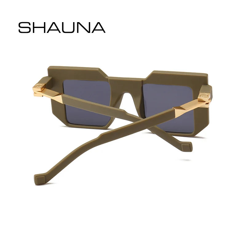 SHAUNA Fashion Cool Square Sunglasses Men Unique Women Vintage Sun Glasses gafas Oculos De Sol