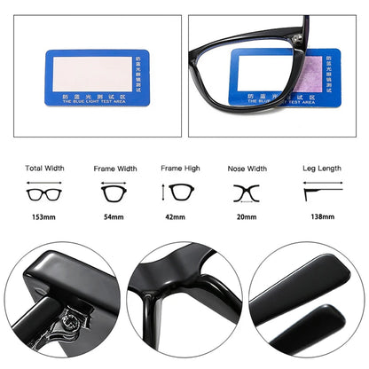 SHAUNA Anti-Blue Light Cat Eye Women Eyeglasses Frames Vintage Spring Hinge Men Optical Frame Computer Glasses