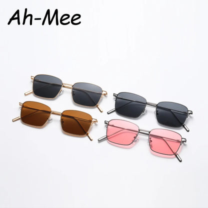 Mode Metall Quadrat Sonnenbrille Frauen Luxus Marke Schwarz Trendy Rechteck Sonnenbrille Für Weibliche Kleine Rahmen Brillen UV400