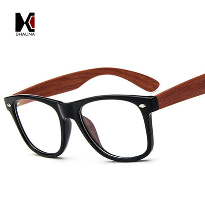 SHAUNA Classic Men Thick Eyewear Women Metal Hinges Nail Glasses Frame Optical Eyeglasses