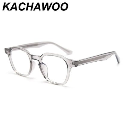 Kachawoo monture de lunettes carrée en acétate hommes lunettes optiques grises transparentes pour femmes verres clairs TR90 haute qualité coréenne