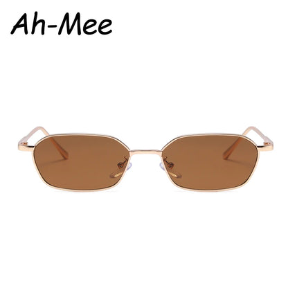 Fashion Retro Square Sunglasses Women‘s Sun Glasses Lady Small Steampunk Metal Eyeglasses Vintage Gradient UV400