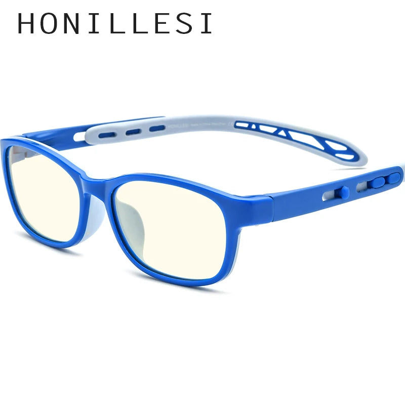 HONILLESI Lunettes anti-lumière bleue pour enfants, garçons et filles, 2021, protection UV contre les rayons bleus, lunettes d'ordinateur AB04