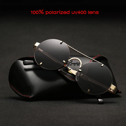 Brand Name Round Polarized Cool Driving Sunglasses Steampunk Men Women Fashion Sun Glasses Designer Retro Vintage UV400 Shades