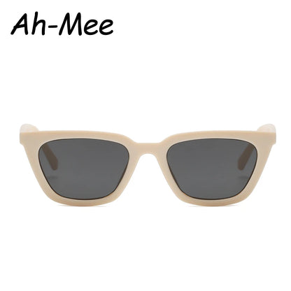 Cycling Cat Eye Sunglasses Women Plastic Frame Vintage Cateye Sun Glasses Ladies Retro Fashion Black Lens Eyeglasses UV400