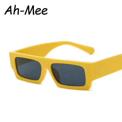 Retro Square Sunglasses Fashion Small Frames Men Women Shades Rectangle Vintage Yellow Black Sun Glasses Steampunk Eyeglasses