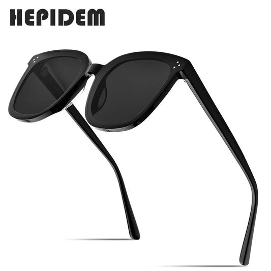 HEPIDEM Brand New Korea Design Women Gentle Sunglasses Cat Eye Sunglass Men Retro Vintage Sun glasses for Women Jack Bye