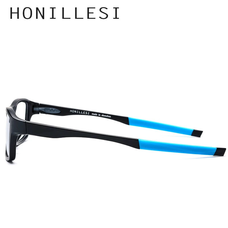 HONILLESI TR90 Sports Glasses Frame Men Small Square Eye Glasses Spectacles High Quality Outdoor Eyewear 7206