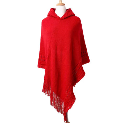 Nouveau manteau cape à franges pour femmes, poncho à franges, manteau à rayures obliques, châle bohème, écharpe