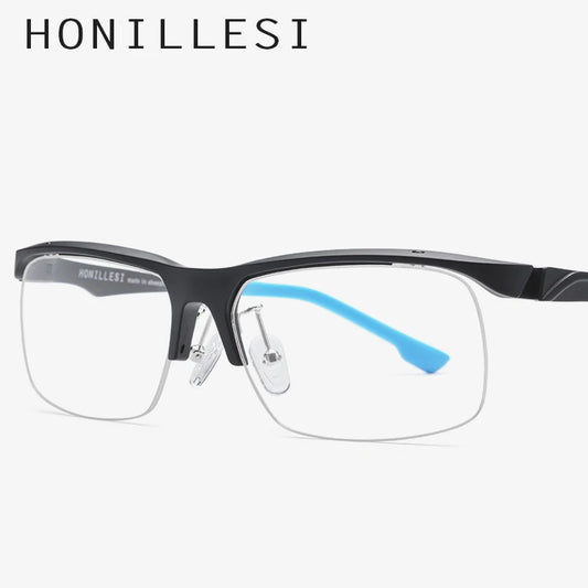 HONILLESI TR90 Eyeglasses Frames Men Basketball Outdoor Ultralight 2019 Sports Half Glasses Frame Eyewear 7210