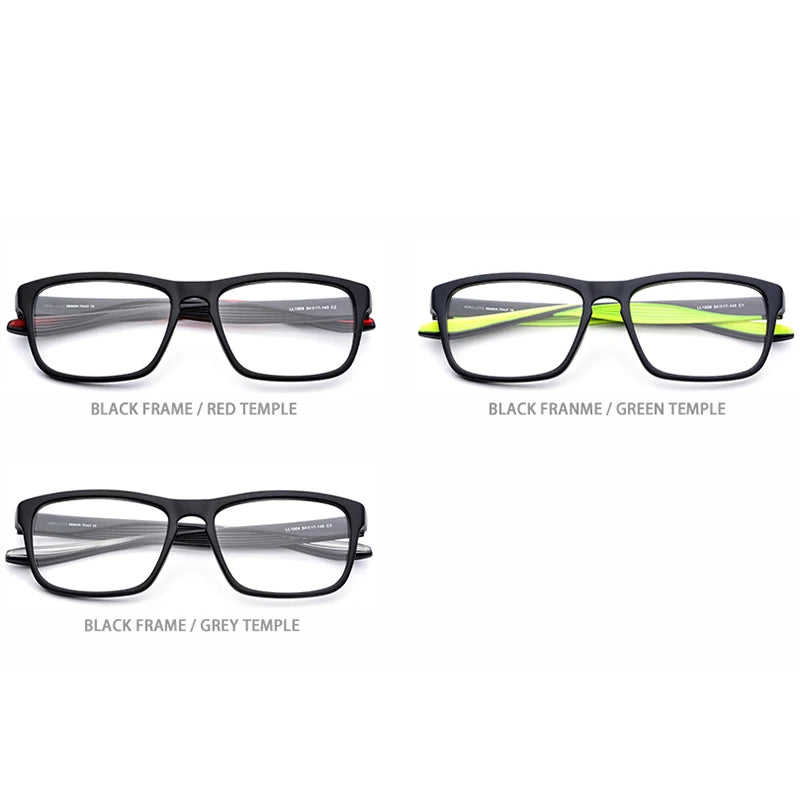 HONILLESI TR90 Eyeglasses Frame Men Sports Eye Glasses Women Outdoor Oversize Square Spectacles Eyewear 7104