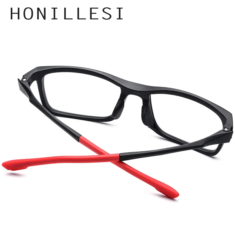 HONILLESI TR90 Sports Eyeglasses Frame Men Square Eye Glasses Spectacles Brand Designer Outdoors Eyewear 7209