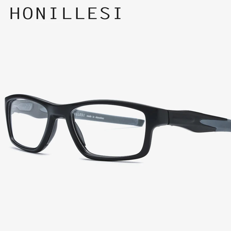 HONILLESI TR90 Sports Eyeglasses Frame Men High Quality Square Eye Glasses Man Spectacles Outdoor Eyewear 7204