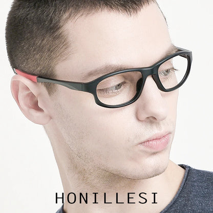 HONILLESI TR90 Sports Eyeglasses Frame Men 2019 New Fashion Eye Glasses Spectacles Full Outdoor Eyewear 7202