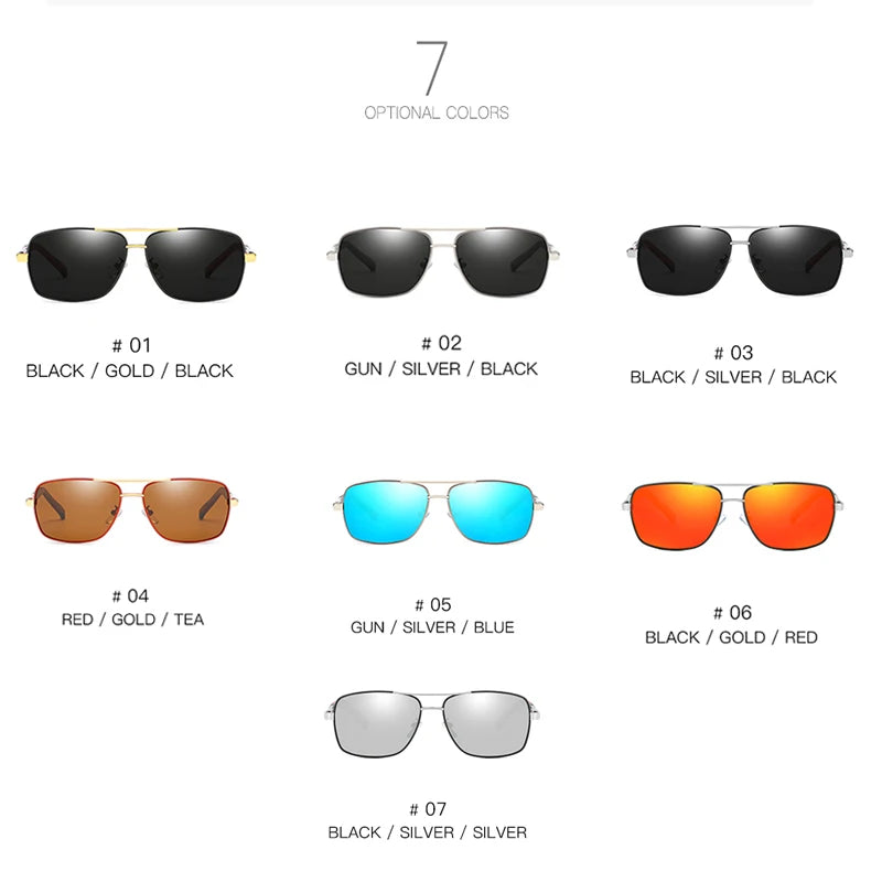 Große Größe Polarisierte Sonnenbrille Männer Neue Mode Augen Schützen Sonnenbrille Mit Zubehör Unisex Autofahren Brille Oculos De Sol