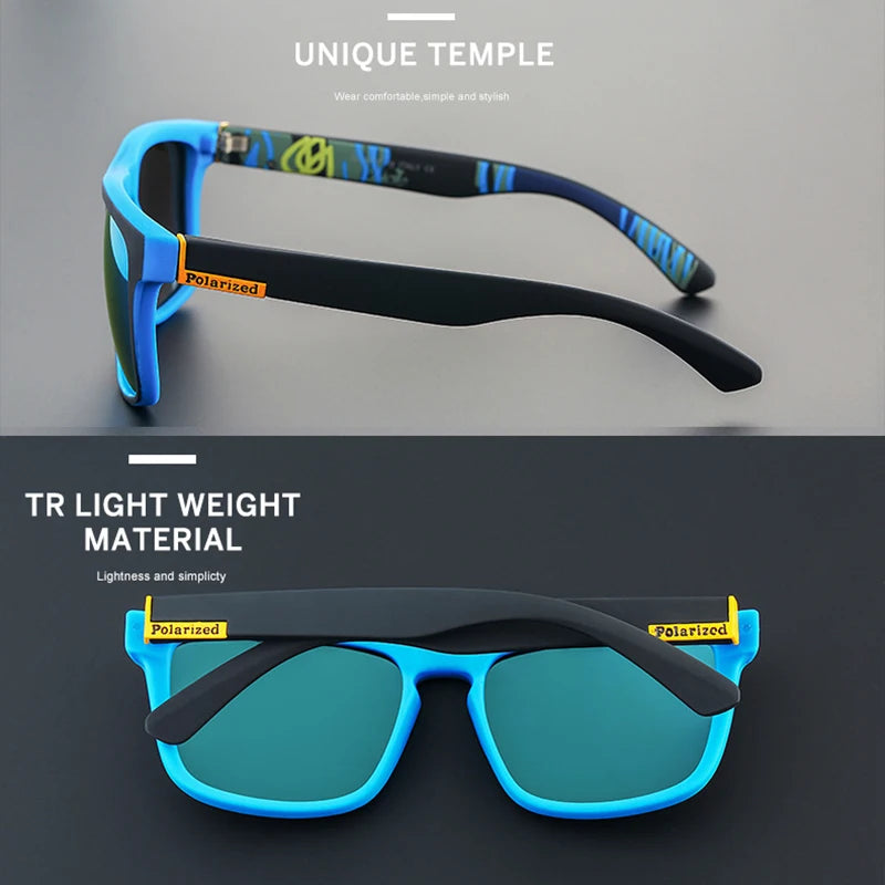 Lunettes de soleil de sport de créateur pour hommes et femmes, polarisées, aux couleurs choquantes, pour l'extérieur, la conduite, à la mode, avec boîte