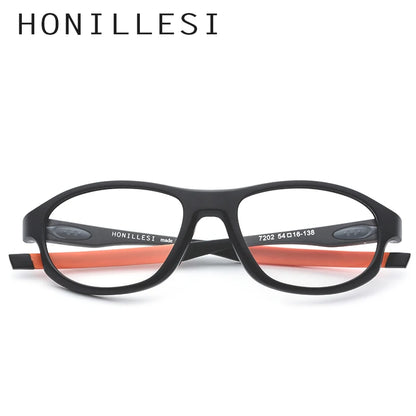 HONILLESI TR90 Sports Eyeglasses Frame Men 2019 New Fashion Eye Glasses Spectacles Full Outdoor Eyewear 7202