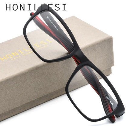 HONILLESI TR90 Eyeglasses Frame Men Sports Eye Glasses Women Outdoor Oversize Square Spectacles Eyewear 7104