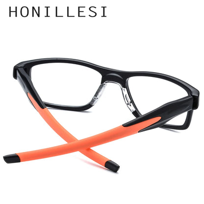 HONILLESI TR90 Sports Eyeglasses Frame Men High Quality Square Eye Glasses Man Spectacles Outdoor Eyewear 7204