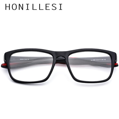 HONILLESI TR90 Eyeglasses Frame Men Sports Eye Glasses Women Outdoor Oversize Square Spectacles Eyewear 7104