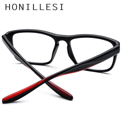 HONILLESI TR90 Eyeglasses Frame Men Sports Eye Glasses Women Outdoor Oversize Square Spectacles Eyewear 7104