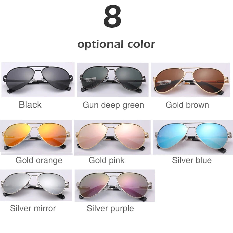 Small Size Polarized Aviation UV400 Sunglasses Classic Pilot 54mm Brand Boy's Oculos De Sol Girl's Kids Sun Glasses Original Box