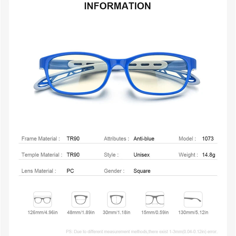 HONILLESI Lunettes anti-lumière bleue pour enfants, garçons et filles, 2021, protection UV contre les rayons bleus, lunettes d'ordinateur AB04