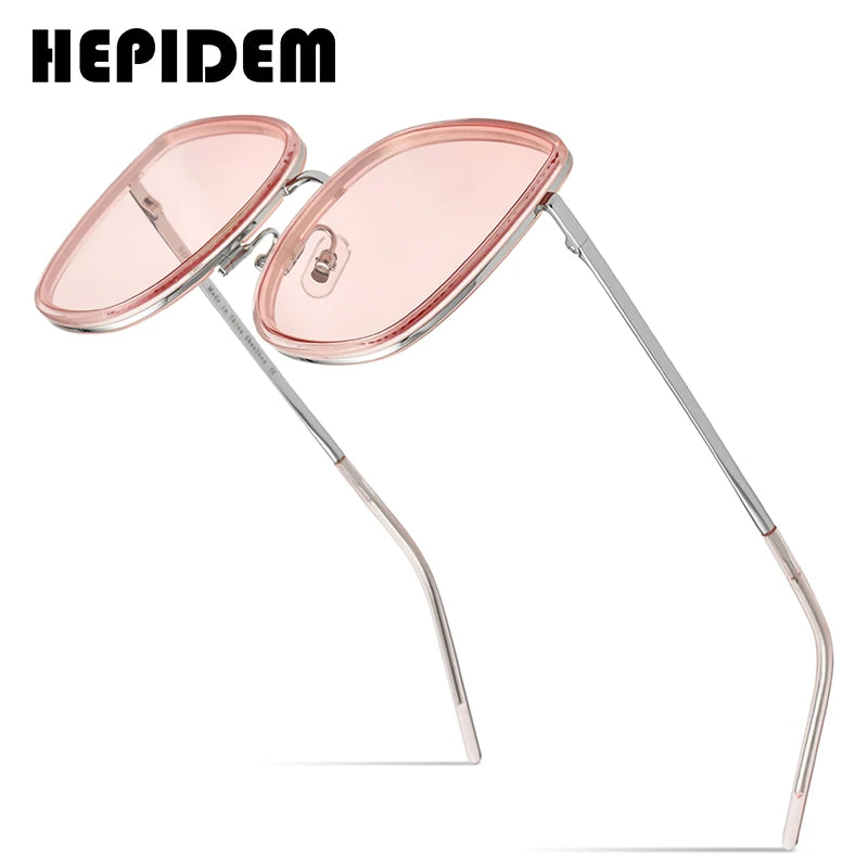 HEPIDEM Acetate Sunglasses Women 2020 New Luxury Brand Design Fashion High Quality Alloy Sun Glasses Men with Nylon Lens 9134