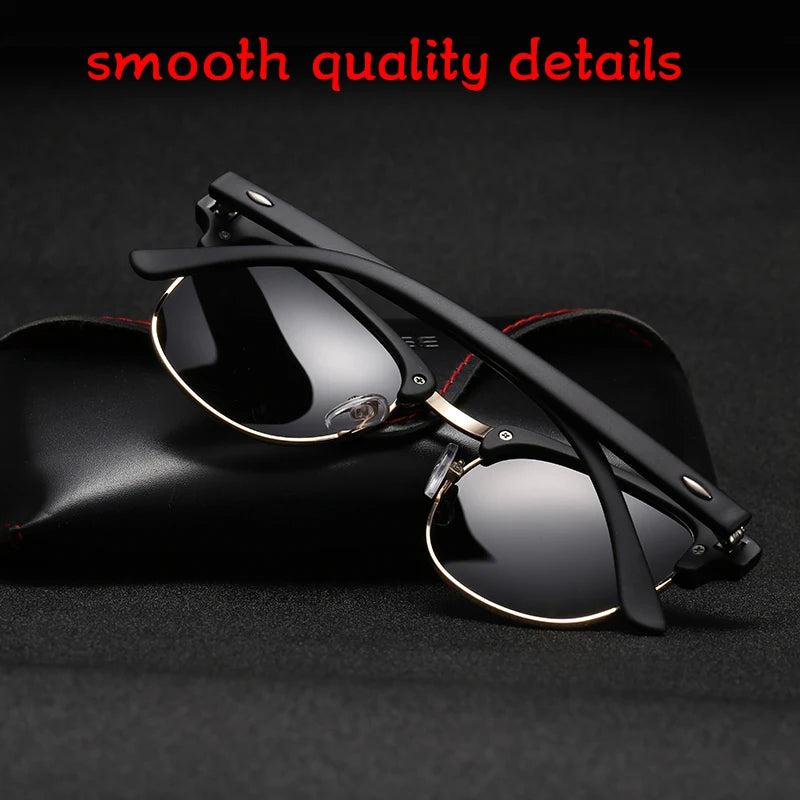 ROSYBEE UV400 Polarized Sunglasses Men Women Classic Cool Retro Sun Glasses Coating  Man Driving Shades Fashion Male Oculos