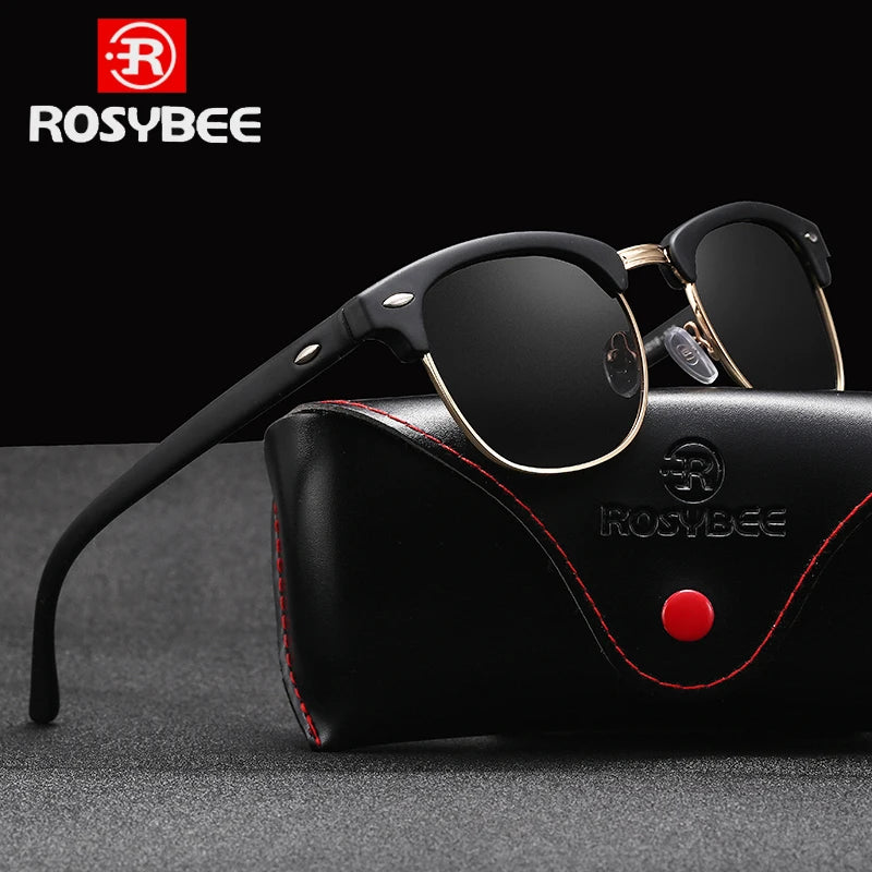 ROSYBEE UV400 Polarisierte Sonnenbrille Männer Frauen Klassisch Coole Retro Sonnenbrille Beschichtung Mann Driving Shades Mode Männlich Oculos