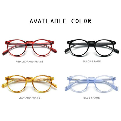 HEPIDEM Acetate Eyeglasses Frame Women 2020 New Vintage Round Glasses Men Spectacles Eyewear 9113