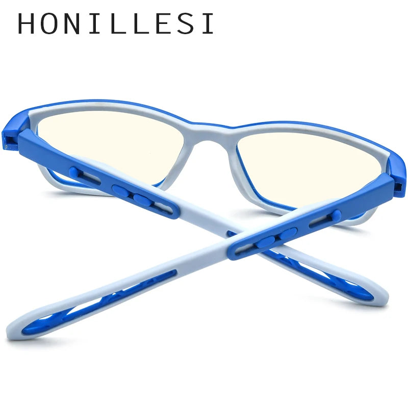 HONILLESI Anti Blue Light Blocking Glasses for Kids Children Boys Girls New Antiblue Rays UV Protection Computer Eyeglasses AB04