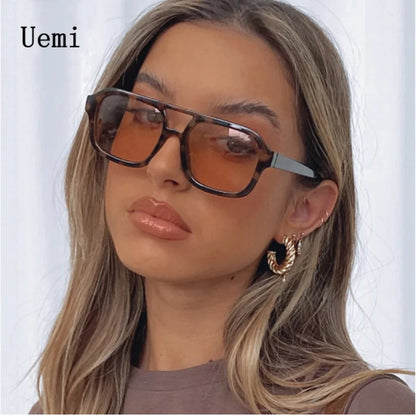 2022 New Retro Modern Square Sunglasses For Women Men Vintage Designer Sun Glasses Fashion Ladies Trending Shades UV400 Eyewear