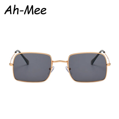 Classic Rectangle Frame Sunglasses Women Men Brand Designer Alloy Gradient Sun Glasses Vintage Driving Eyewear Oculos De Sol