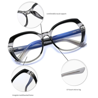 SHAUNA Retro Spring Hinge Women TR90 Colorful Glasses Frame Clear Anti Blue Light Eyewear Men Round Optical Eyeglasses Frame