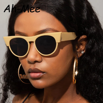 New Women Cat Eye Vintage Sunglasses Brand Designer Retro Punk Sun Glasses Female Lady Eyeglass Cateye Driver Goggles UV400