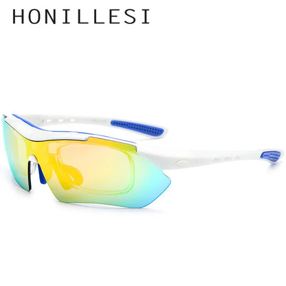 HONILLESI TR90 Lunettes de soleil polarisées pour hommes et femmes, verres solaires pour le sport, nouvelle collection 2019, lunettes optiques pour myopie, nuances 5 verres 3204